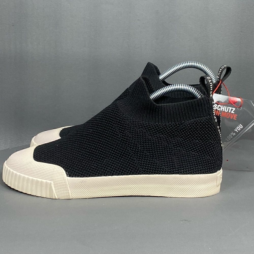 Schultz Black Knitted Ankle Sneaker Shoes women size 6.5